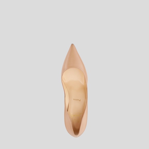 🆕 👠 CHRISTIAN LOUBOUTIN
Apostrophy Leather Pumps Color: Nude Nappa ✨Size: 38.5 - Picture 6 of 10